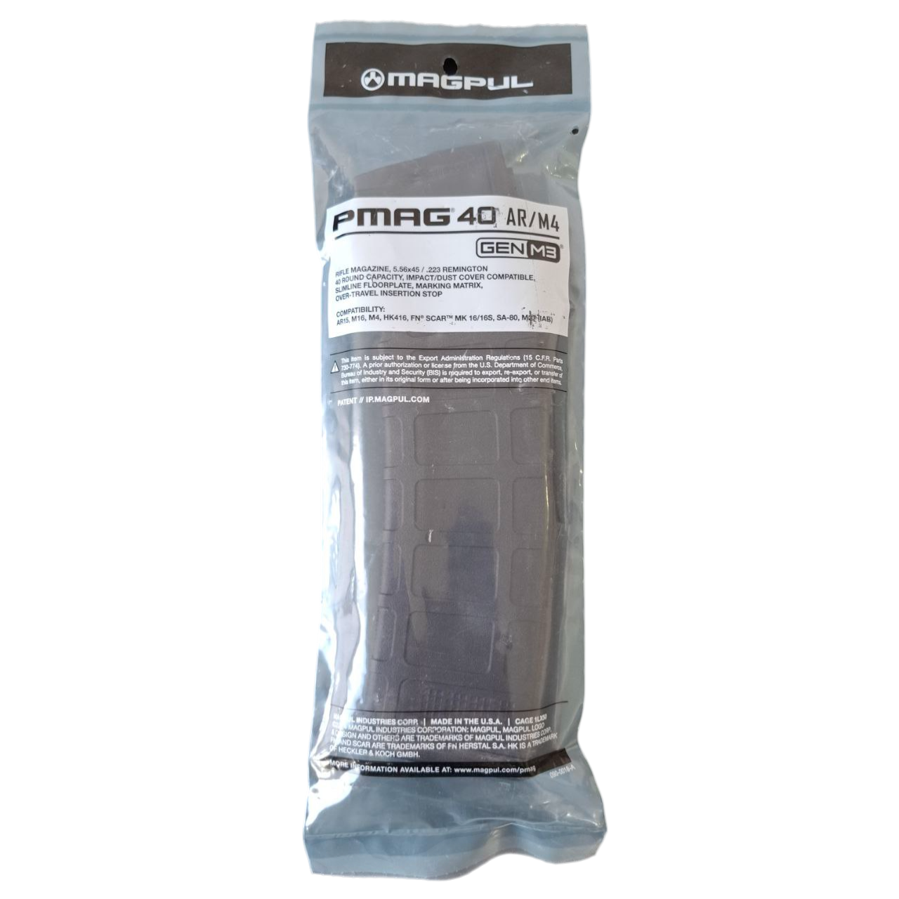 CARREGADOR MAGPUL AR/M4 PMAG GEN M3 .223 REM/5.56 NATO/.300BLK - 40 TIROS - Imagem 4