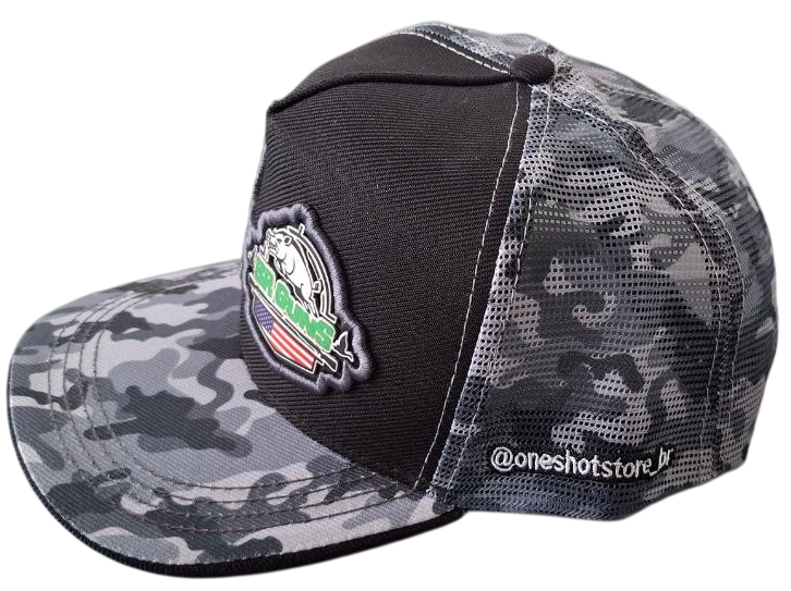 BONÉ TRUCKER MASCULINO - ONE SHOT SPORTS + BR GUNS - Imagem 2