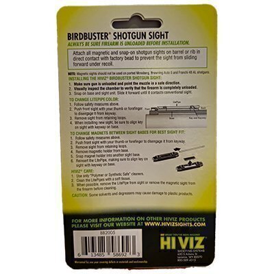 MIRA HIVIZ BIRDBUSTER MAGNÉTICA COM FIBRA OTICA - Imagem 2