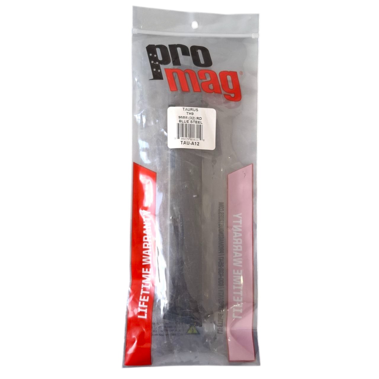 CARREGADOR PROMAG TAURUS TH9 TAU-A12 9MM EM AÇO AZULADO - 32 TIROS - Imagem 4